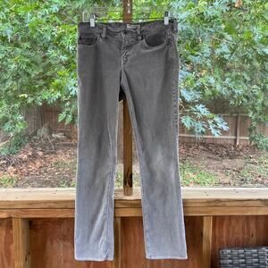 Madewell Rail Straight Grey Corduroy Jeans Size 27 X 30